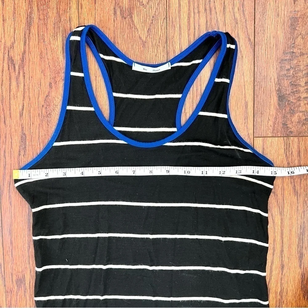 Blu Planet Soft Stripe Razorback Lightweight Tank Top Size Extra Small - Picture 7 of 9